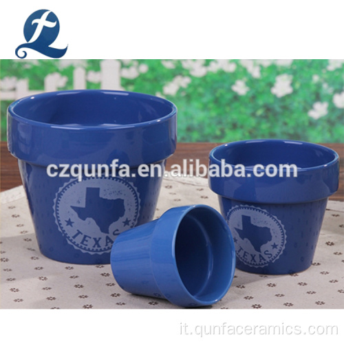 Vaso per fioriera da giardino in gres porcellanato colorato logo personalizzato